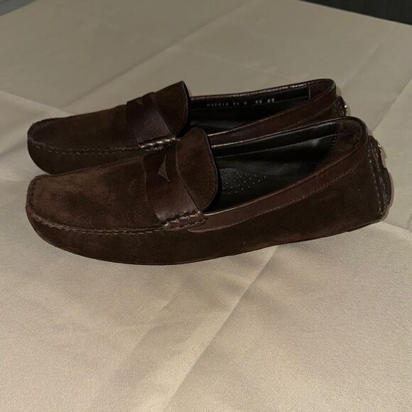 Cole Haan Brown Suede Loafers - Driving Shoe Size 10 - Picture 1 of 10